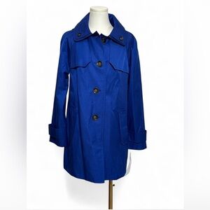 New With Tags London Fog Cloudburst Trench Coat – Neptune Blue (Size S)